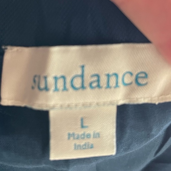 Sundance Blue Embroidered Tulle Midi Skirt, Size Large - Picture 6 of 9
